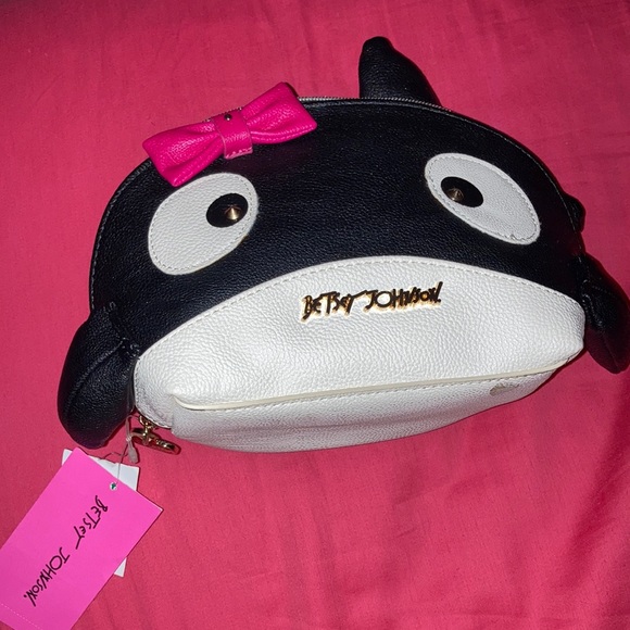 Betsey Johnson Handbags - Betsy Johnson kitsch whale cosmetic bag